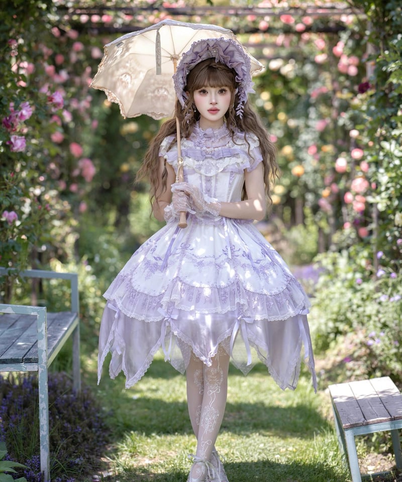 藤の庭」オフショルダーワンピース【5/25まで】ロリータ | GIRLISM