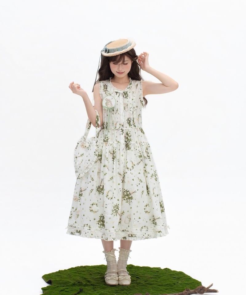 Clover Rabbit」シンプルジャンパースカート【6/13まで】ロリータ