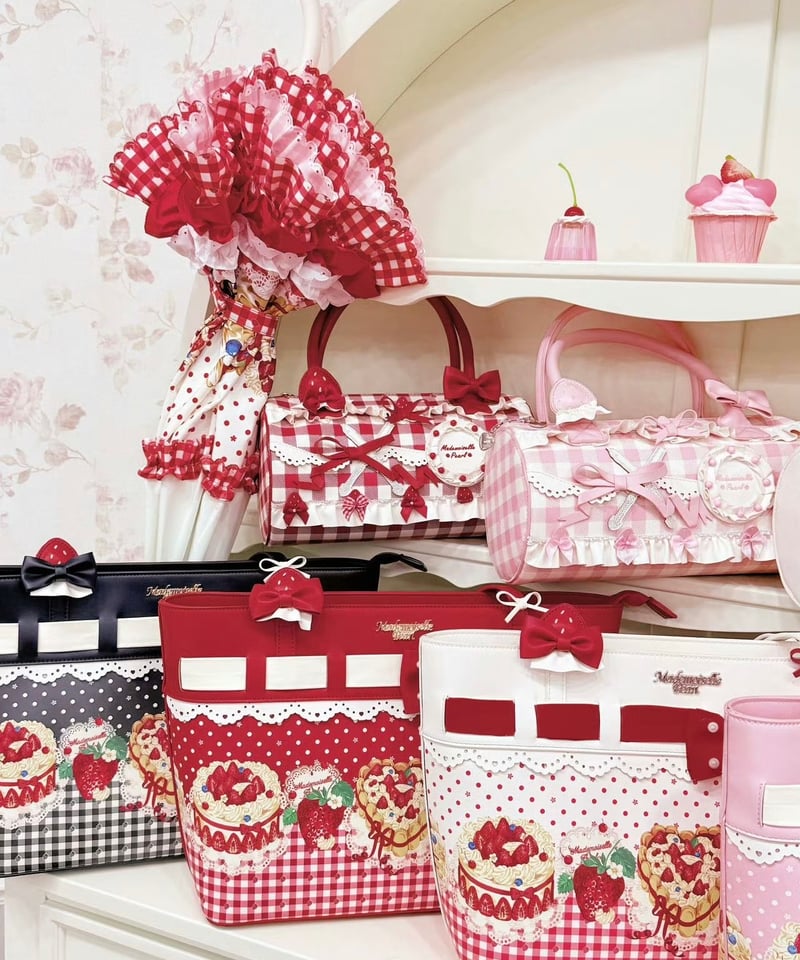 ショートケーキ図鑑」トートバッグ＆ボストンバッグ【11/20まで】送料