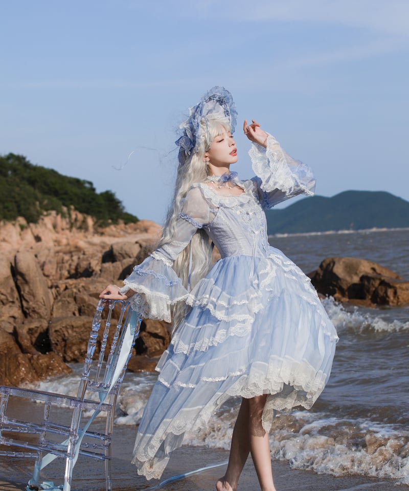 クミャちゃん と ウサクミャちゃん ジャンパースカート 水色 クミャちゃん と ウサクミャちゃん ジャンパースカート 水色 くみゃ