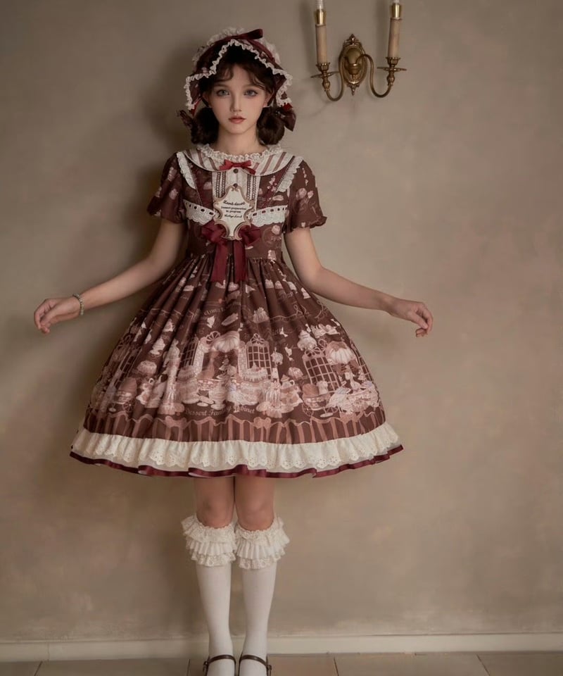 骨董菓子屋」ワンピース&ボンネット【10/28まで】送料無料！ | GIRLISM