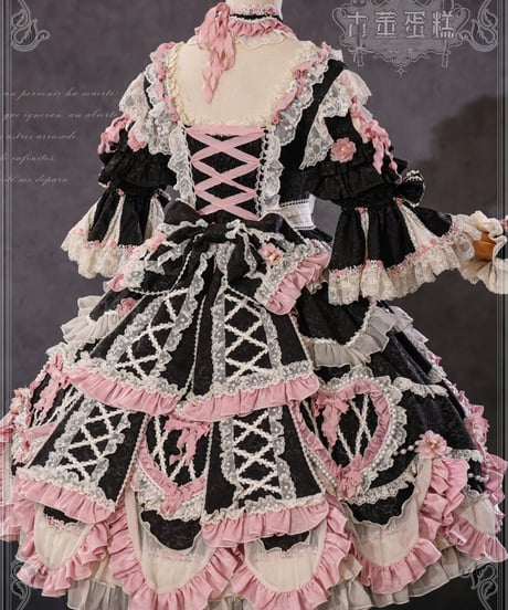 「Vintage Cake」ドレス４点フルセット（ブラック） 【2/14まで】送料無料！
