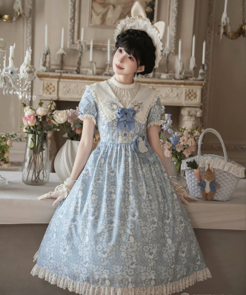 ピーターラビット」襟刺繍ワンピース 【2/22まで】送料無料！ | GIRLISM