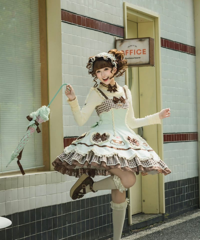 カップケーキ」ジャンパースカート（新色） 【1/28まで】送料無料