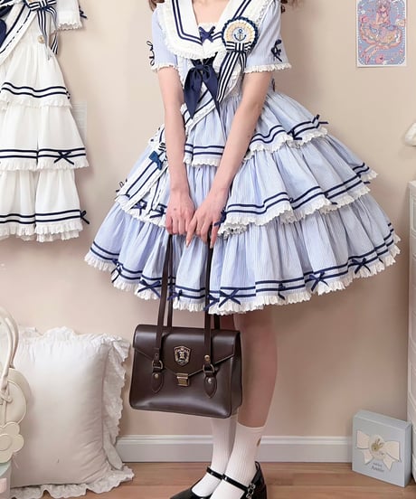 「Navy Girl」半袖ワンピース5点フルセット 【5/2まで】送料無料！
