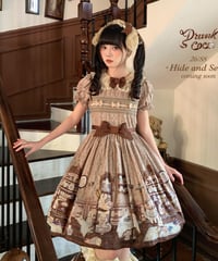 「Hide And Seek」半袖ワンピース 【4/25まで】送料無料！