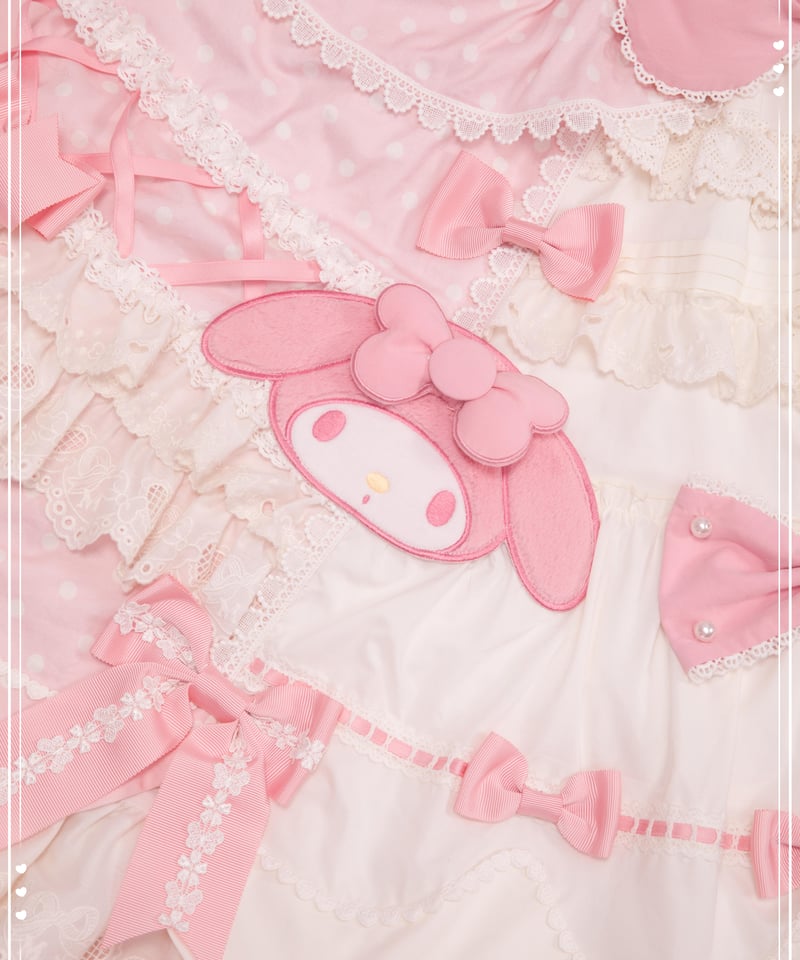 花と真珠箱×サンリオ」MY MELODYワンピース＆ジャンパースカート【3/10