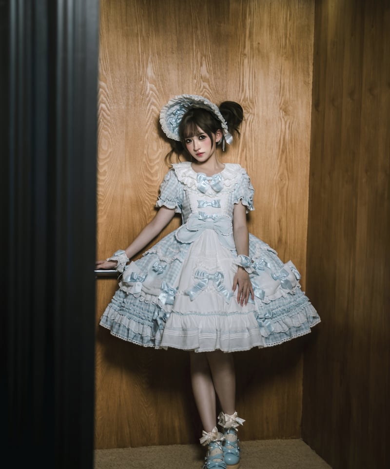 青木美沙子コラボ「ハートコンチェルト」ワンピース＆小物（サックス