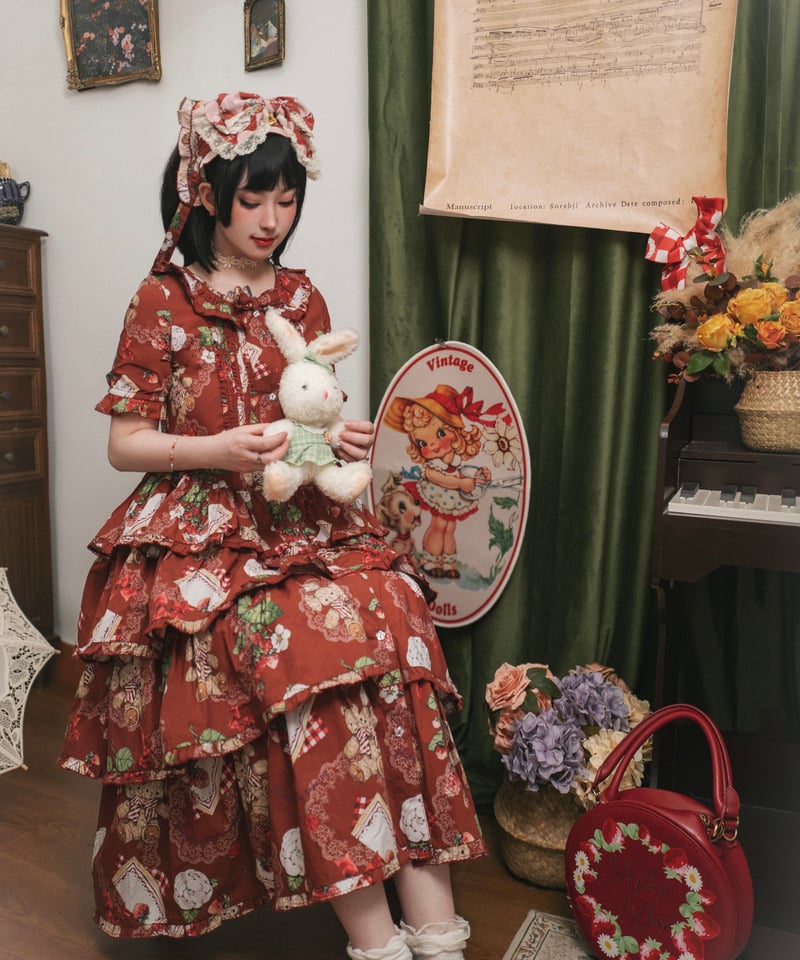 フラワーニコちゃんワンピース♥️わんこ 見本 フラワーニコちゃん