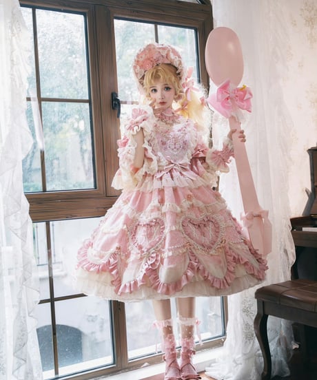 「Vintage Cake」ドレス４点フルセット（ピンク） 【2/14まで】送料無料！