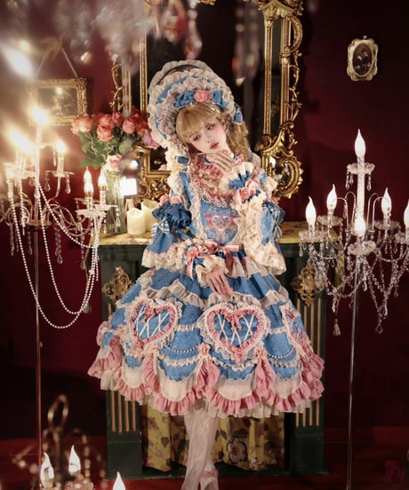 「Vintage Cake」ドレス４点フルセット（ブルー） 【2/14まで】送料無料！