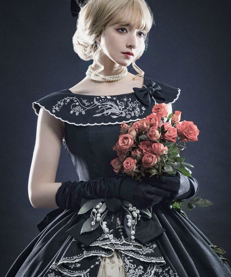 刺繍鈴蘭」刺繍ジャンパースカート 【2/26まで】送料無料！ | GIRLISM