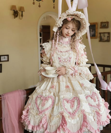 「Vintage Cake」ドレス４点フルセット（生成り） 【2/14まで】送料無料！