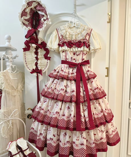 「Cherry Season」ジャンパースカート 【1/3まで】送料無料！