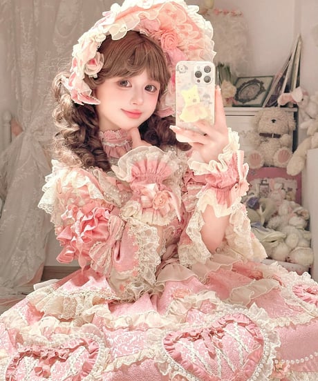 「Vintage Cake」ドレス４点フルセット（ピンク） 【2/14まで】送料無料！
