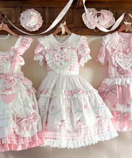 いちご】ゴスロリセット Mサイズ 楽天市場】イチゴ ロリータの通販