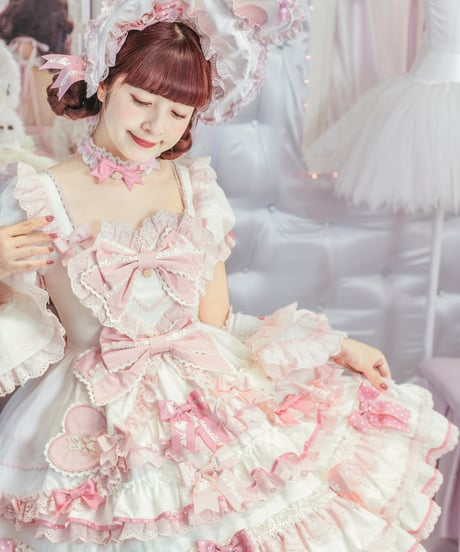 「ラビットリボン」青木美沙子コラボドレス（ホワイト）【6/15まで】送料無料！
