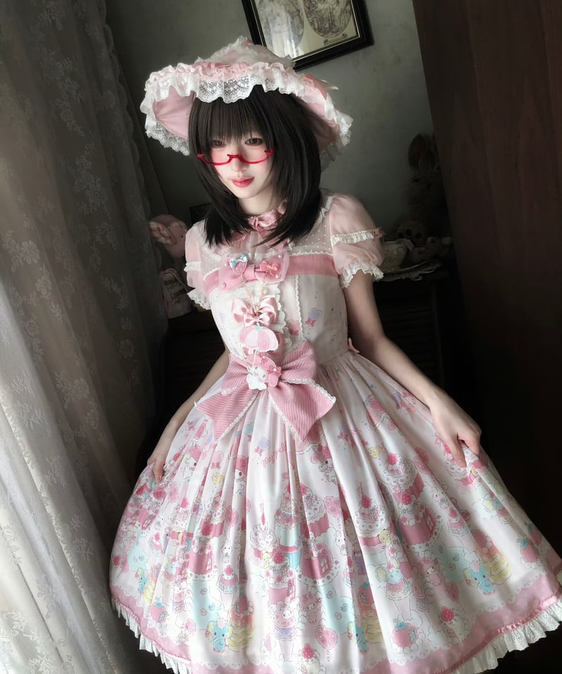 マイメロコラボ」マイメロ柄ワンピース 【3/7まで】送料無料！ | GIRLISM