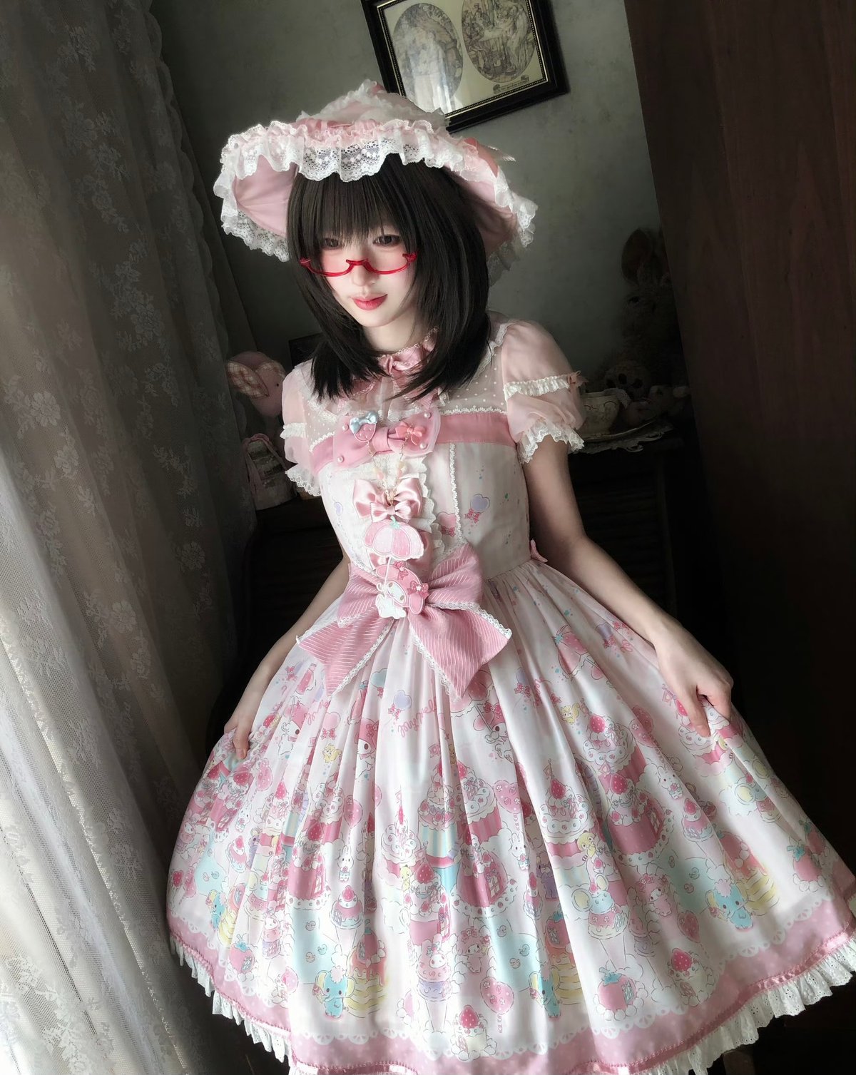 マイメロコラボ」マイメロ柄ワンピース 【3/7まで】送料無料！ | GIRLISM