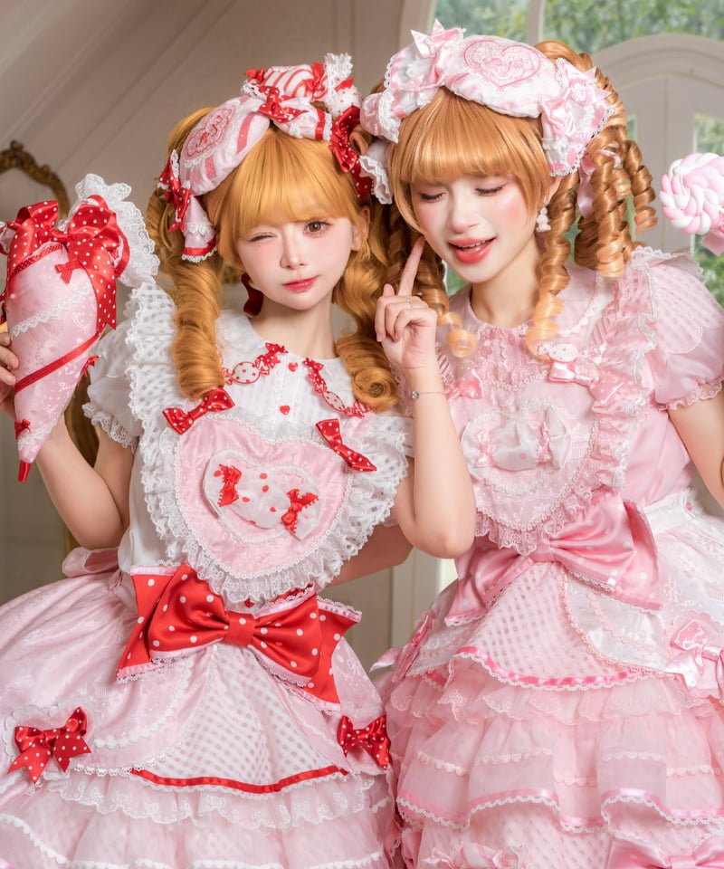 Candy」ハートサロペット＆ブラウス 【12/10まで】送料無料！ | GIRLISM