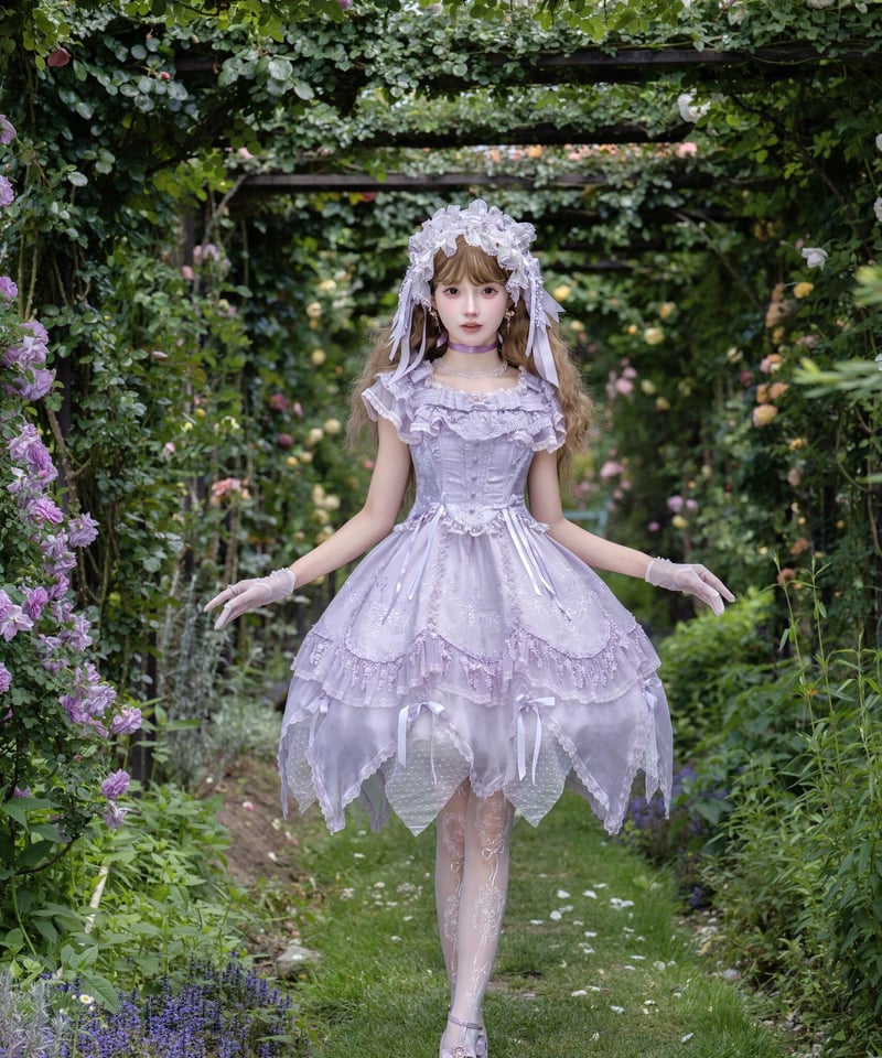 藤の庭」オフショルダーワンピース【5/25まで】ロリータ | GIRLISM