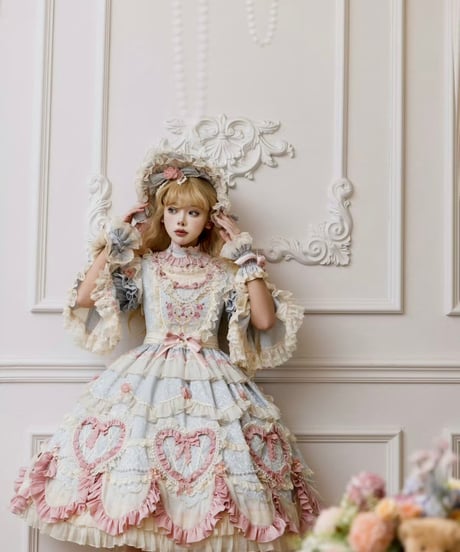 「Vintage Cake」ドレス４点フルセット（サックス） 【2/14まで】送料無料！