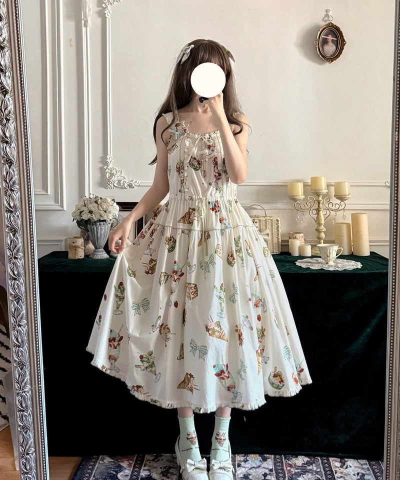 写真追加】Ice Cream Parlorジャンパースカート Angelic Pretty / Ice