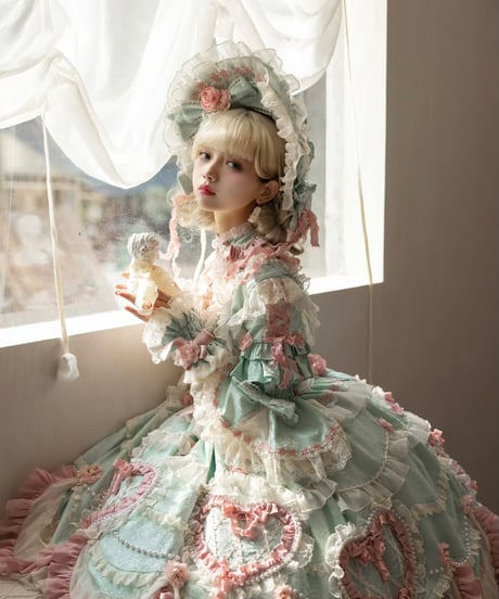 「Vintage Cake」ドレス４点フルセット（ミント） 【2/14まで】送料無料！