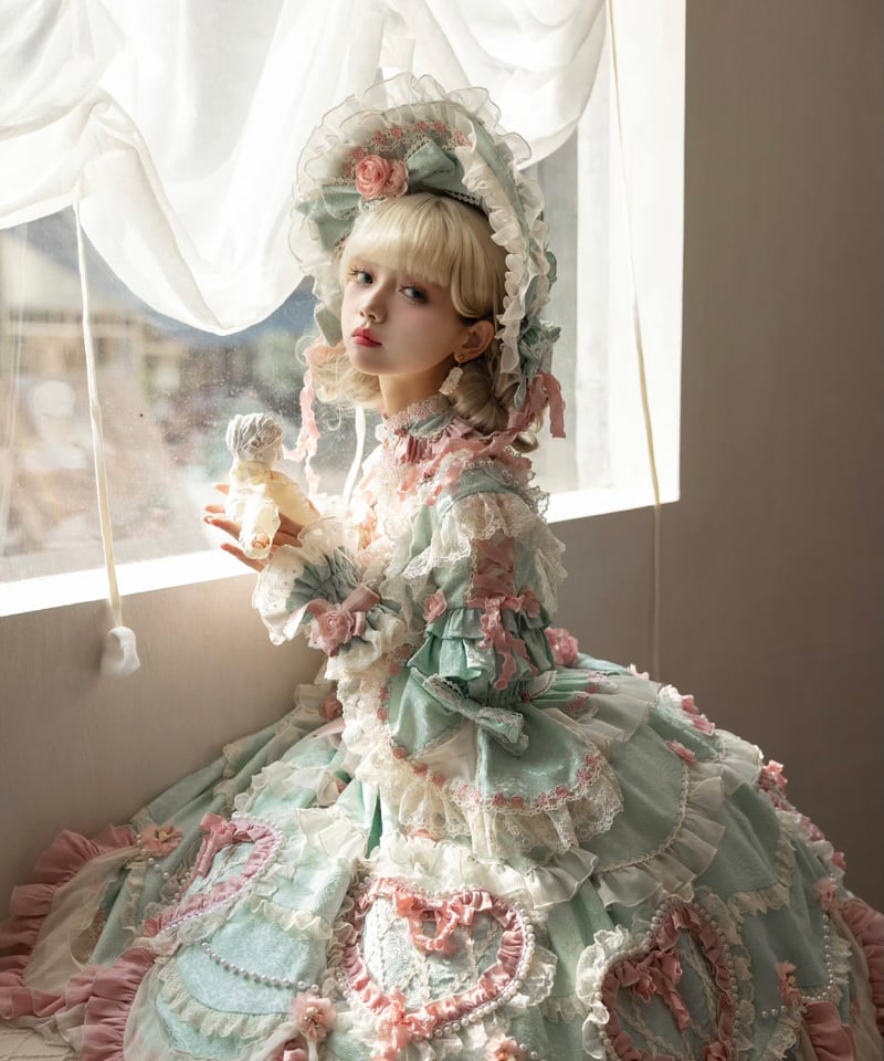 Vintage Cake」ドレス4点フルセット（ミント） 【2/14まで