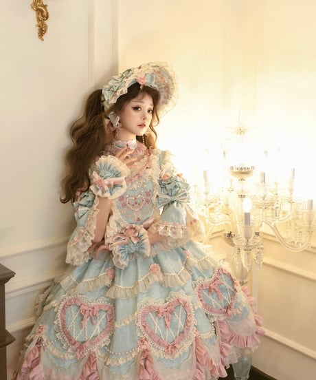 「Vintage Cake」ドレス４点フルセット（ミント） 【2/14まで】送料無料！