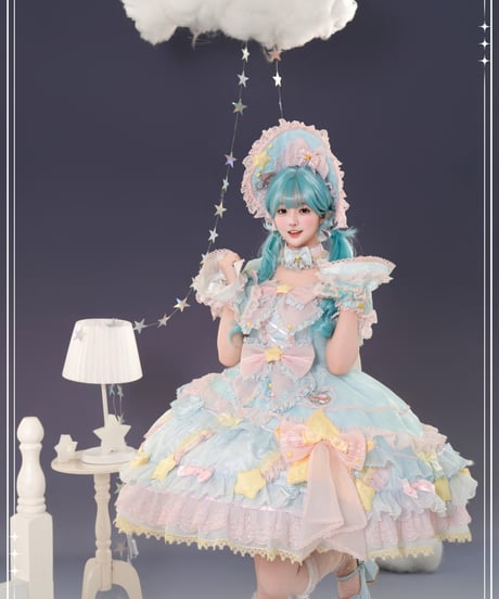 「花と真珠箱×サンリオ」LITTLE TWIN STARSワンピース＆ジャンパースカート【3/10まで】送料無料！