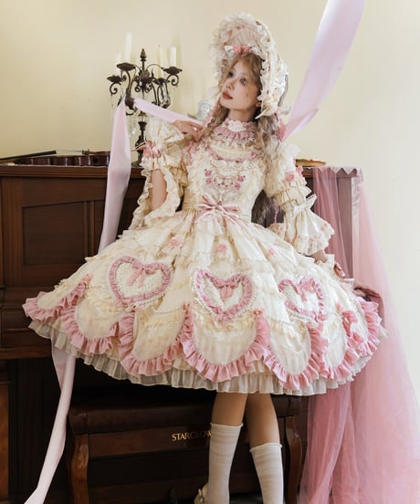 「Vintage Cake」ドレス４点フルセット（生成り） 【2/14まで】送料無料！