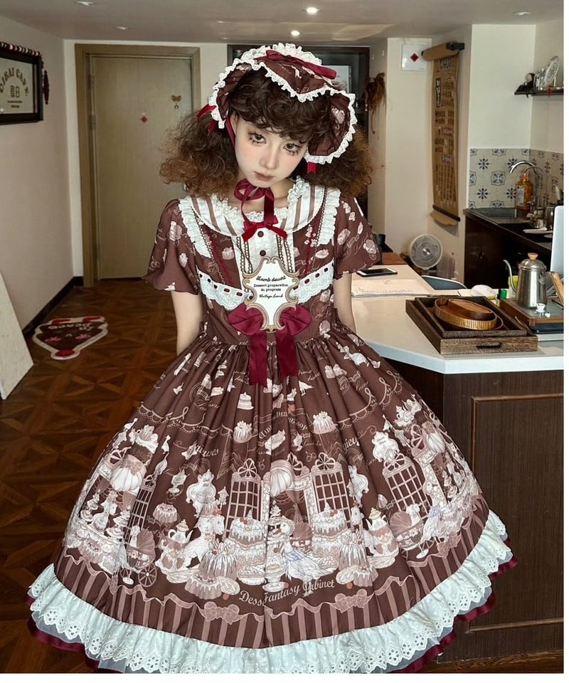 骨董菓子屋」ワンピース&ボンネット【10/28まで】送料無料！ | GIRLISM