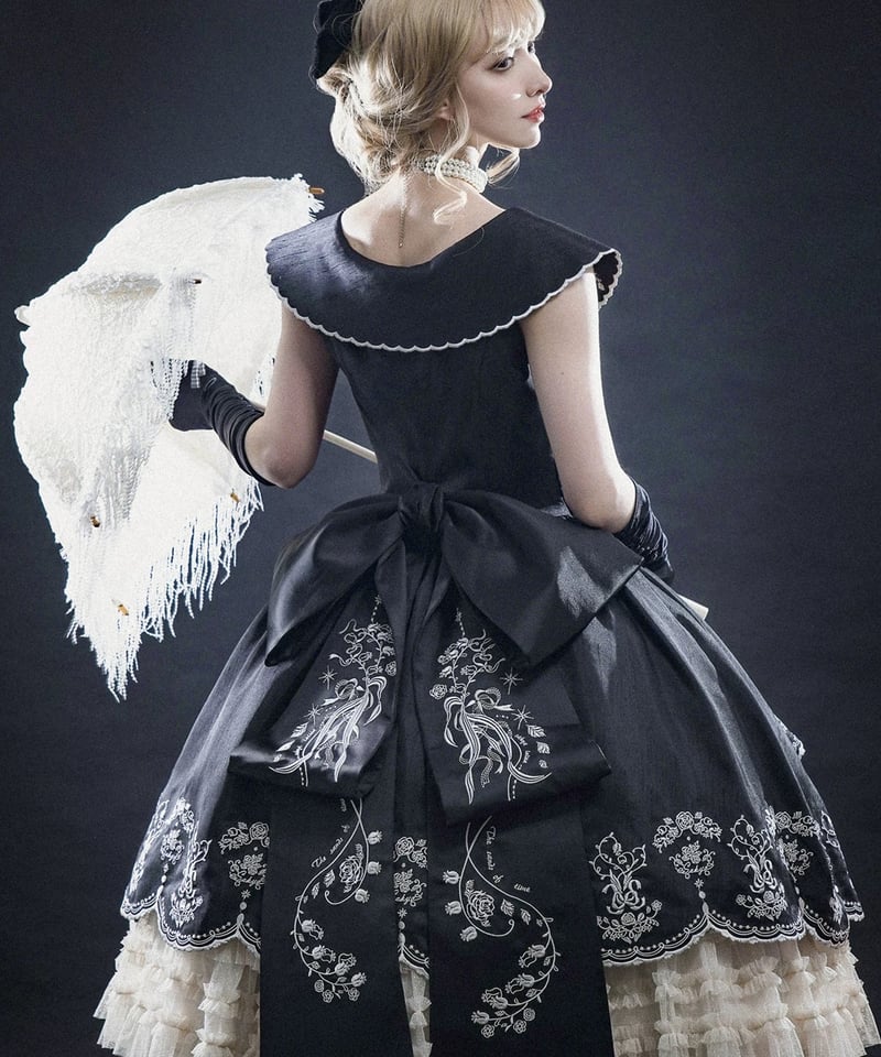 刺繍鈴蘭」刺繍ジャンパースカート 【2/26まで】送料無料！ | GIRLISM