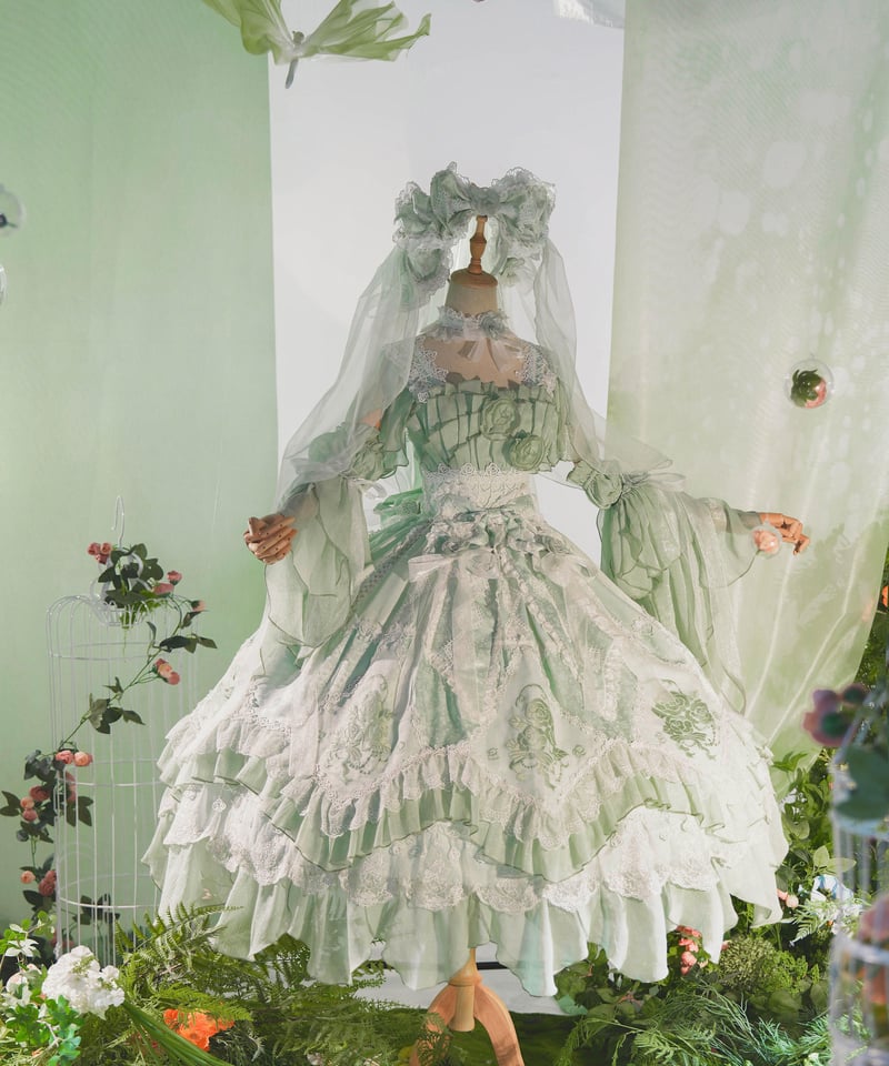 薔薇花傘」ジャンパースカート（ロング）【2/27まで】送料無料！ | GIRLISM