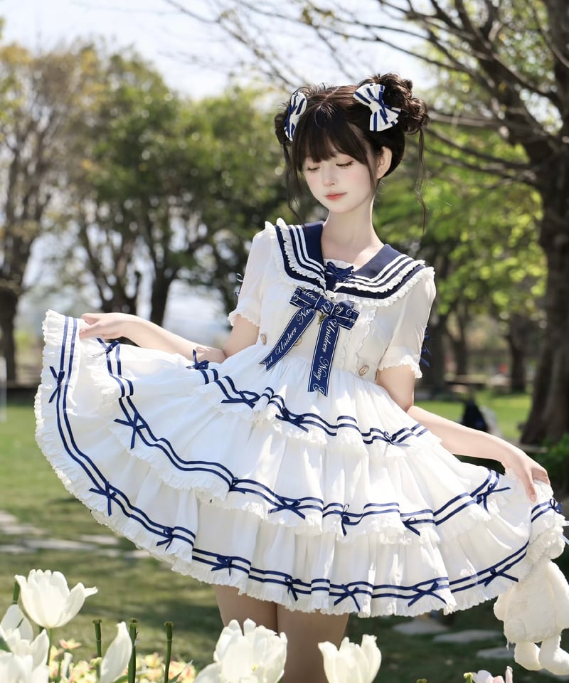 Navy Girl」半袖ワンピース5点フルセット 【5/2まで】送料無料！ | GIRLISM