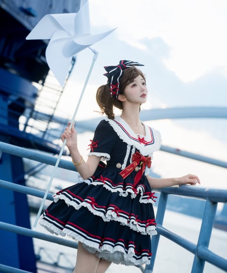 「Navy Girl」半袖ワンピース5点フルセット 【5/2まで】送料無料！