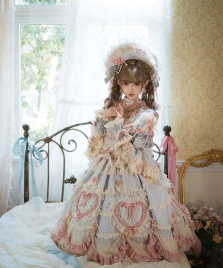 「Vintage Cake」ドレス４点フルセット（サックス） 【2/14まで】送料無料！