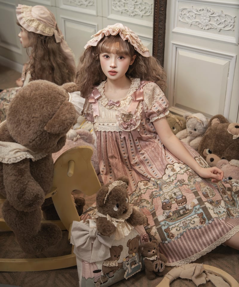 くまちゃんの博物館」ワンピース 【3/7まで】送料無料！ | GIRLISM