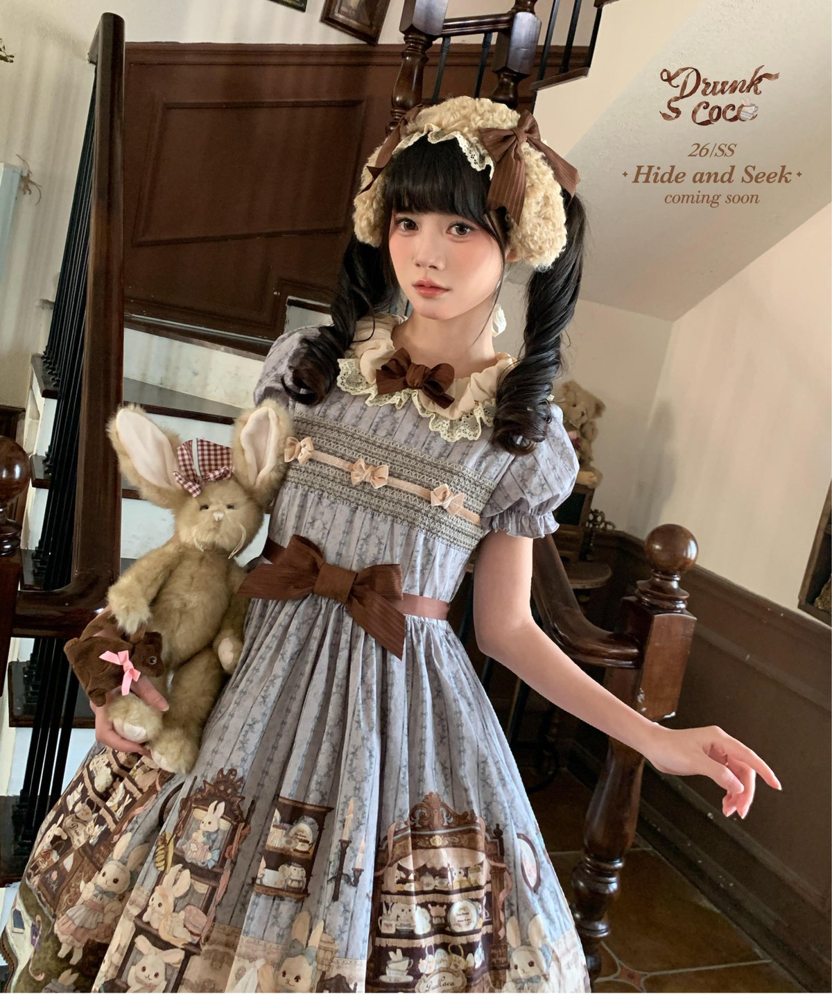 中古品 希少！1/43 クロスウェイモデル バンデンプラ プリンセス ブラウン Hide And Seek」半袖ワンピース 【4/25まで】送料無料！ | GIRLISM