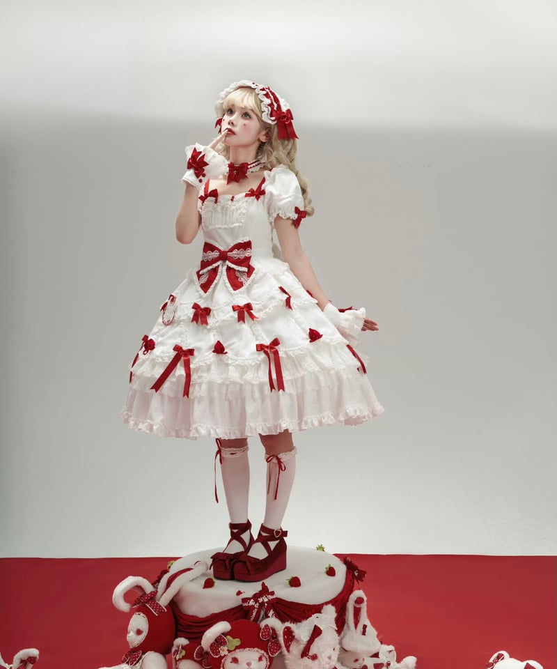 苺カップケーキ」ワンピース＆小物 【7/22まで】送料無料