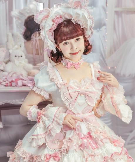 「ラビットリボン」青木美沙子コラボドレス（ホワイト）【6/15まで】送料無料！