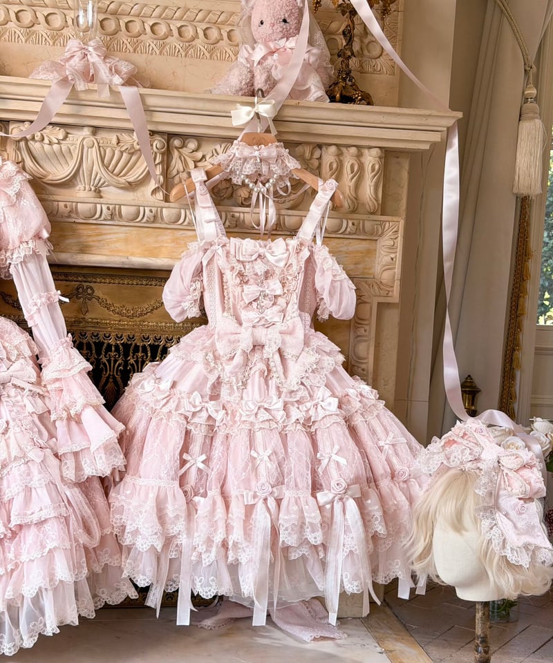 Pinik Mist Oath」ワンピース＆ジャンパースカート（ピンク） 【2/5