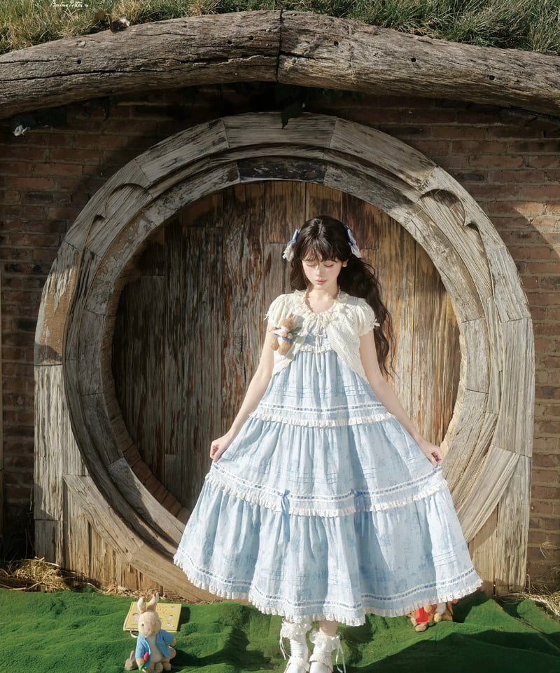 ピーターラビット」ロングジャンパースカート 【2/22まで】送料無料