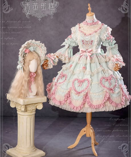 「Vintage Cake」ドレス４点フルセット（ミント） 【2/14まで】送料無料！