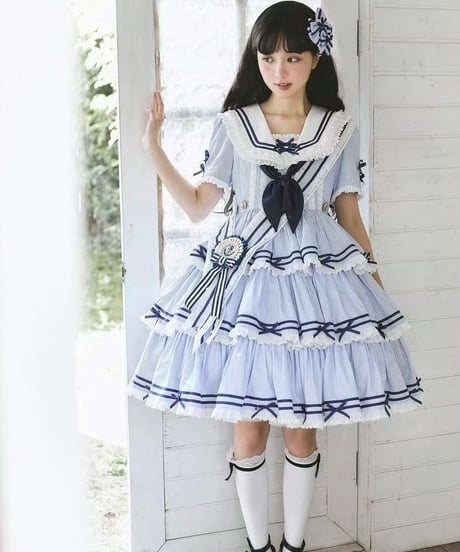 「Navy Girl」半袖ワンピース5点フルセット 【5/2まで】送料無料！