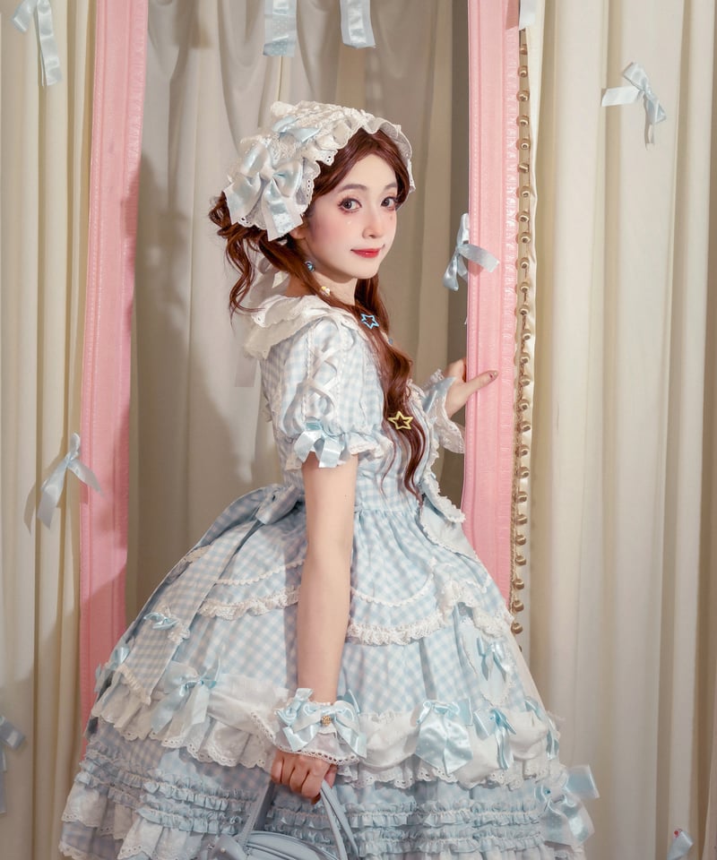 青木美沙子 花与珍珠匣コラボワンピース Lサイズ しまむらさんコラボ