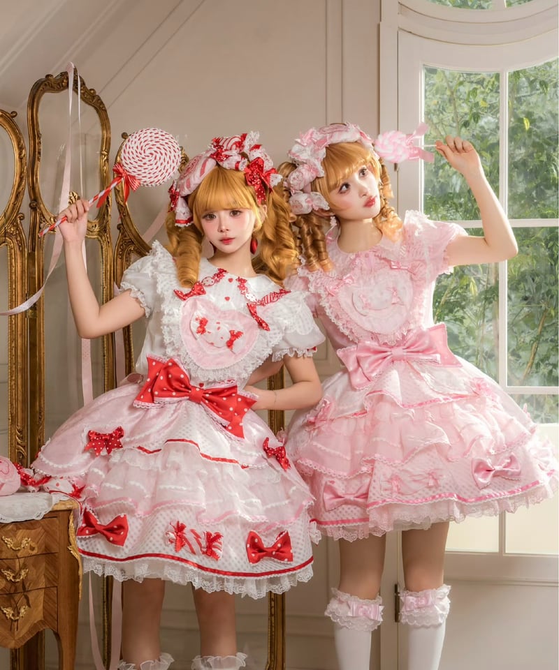 Candy」ハートサロペット＆ブラウス 【12/10まで】送料無料！ | GIRLISM