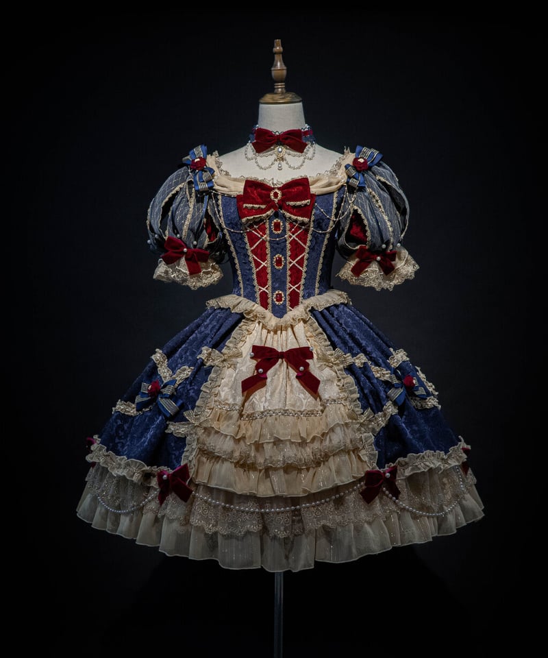 雪様　ハンドメイドお洋服 白雪童謡」カチューシャ/チョーカー ※お洋服と合わせ買いの方