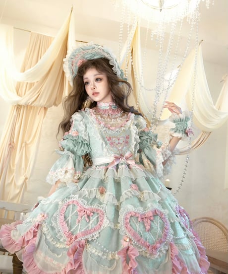 「Vintage Cake」ドレス４点フルセット（ミント） 【2/14まで】送料無料！